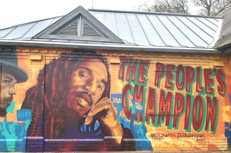 Benjamin Zephaniah Mural Unveiling in Handsworth Park